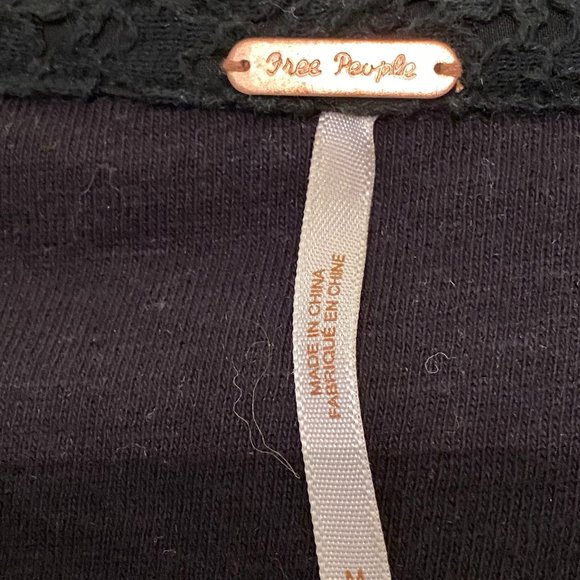 Free People Black Short Zippered Jacket - Picture 2 of 5